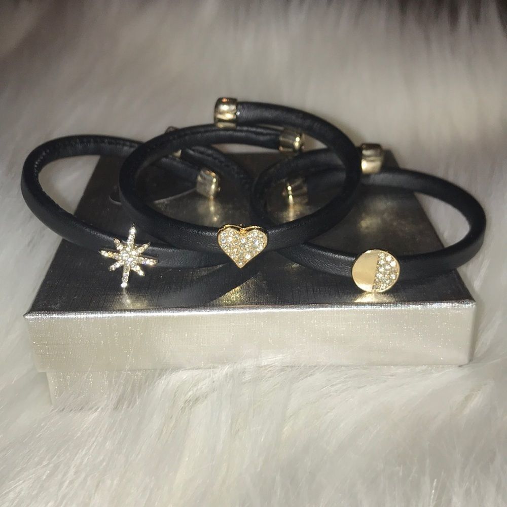 Leather Crystal Bracelets
